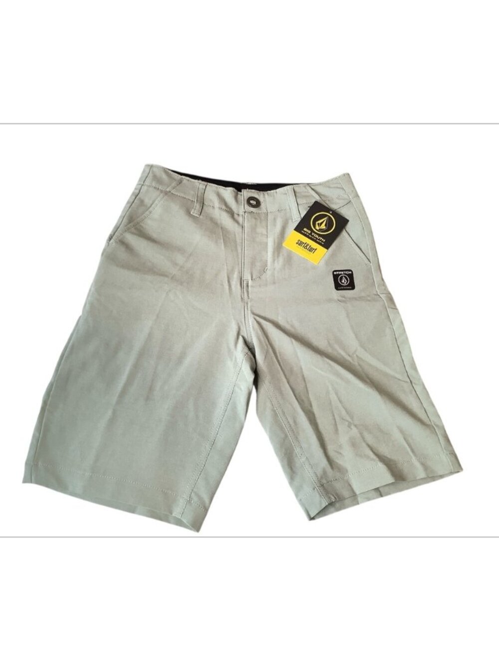 Volcom Frickin Static Boys Shorts Size 24/8 Soft Sage Green Color